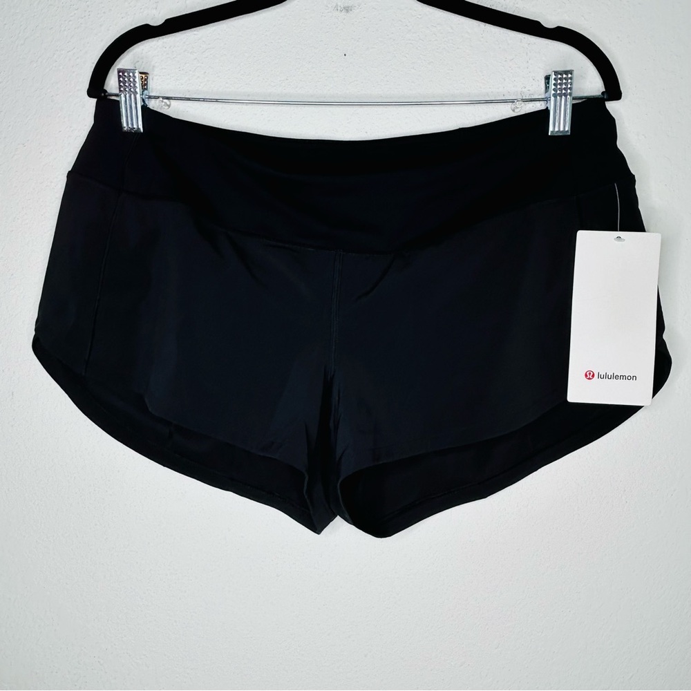 NWT Lululemon Speed Up Black Lined Short 2.5" Various Sizes - Picture 5 of 7